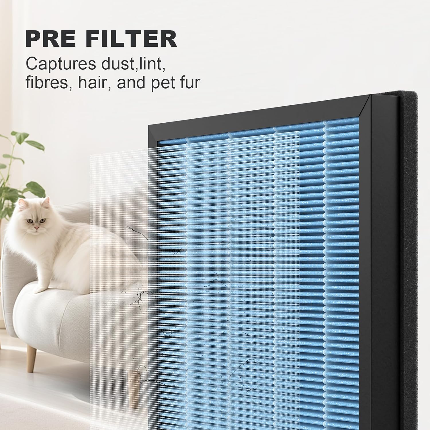 AP2000WF Filter Replacement Compatible with KNKA AP2000WF Air Puri-Fier, 3 Stages of Filtration with Carbon Filter, Smoke Removal Version (2 Pack) - Image 4