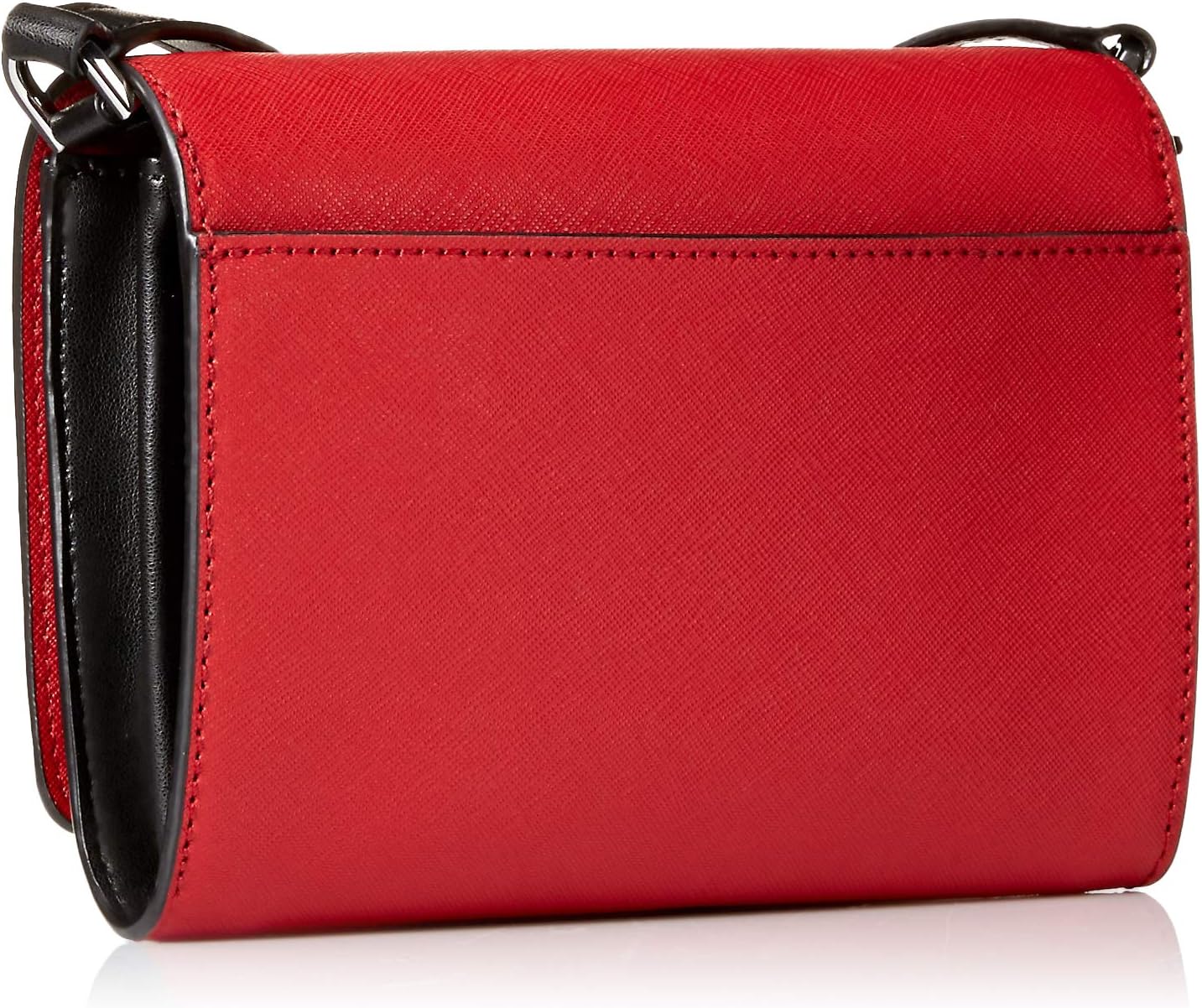 Calvin Klein Saffiano Leather Flap Over Small Crossbody