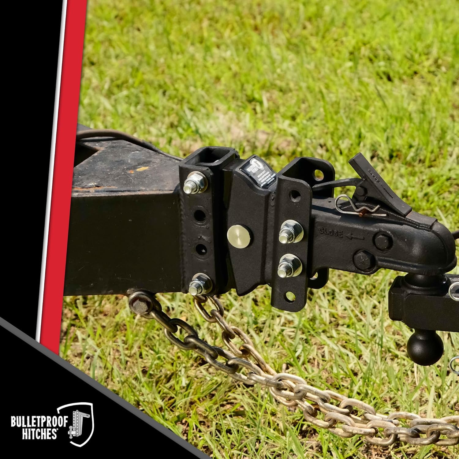 BulletProof Hitches - Medium Duty Road Suppressor Channel to Channel Trailer Coupler Rated to 14,000 lbs - Shock Absorbing Hitch Coupler to Reduce Vibrations for a Smoother Ride