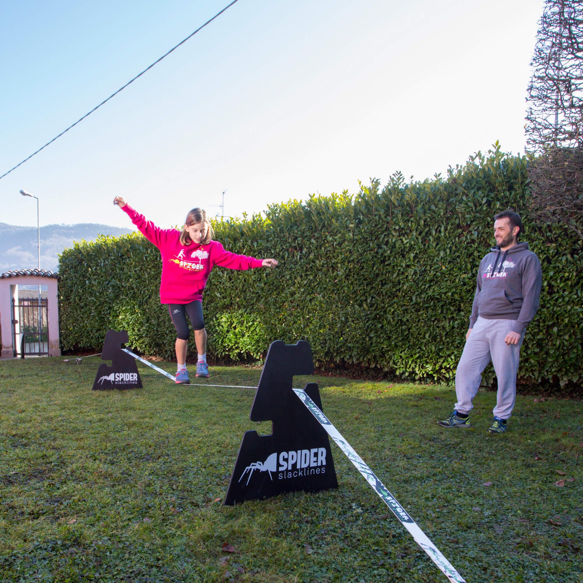 3 Height Stand Slackline - DREI Höheneinstellungen 30 or 50 or 70 cm - Slackline Zubehör, Boden - Made in Italien