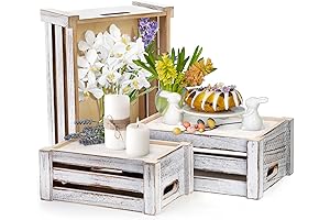 Set of 3 Unfinished Cheap Wood Crates