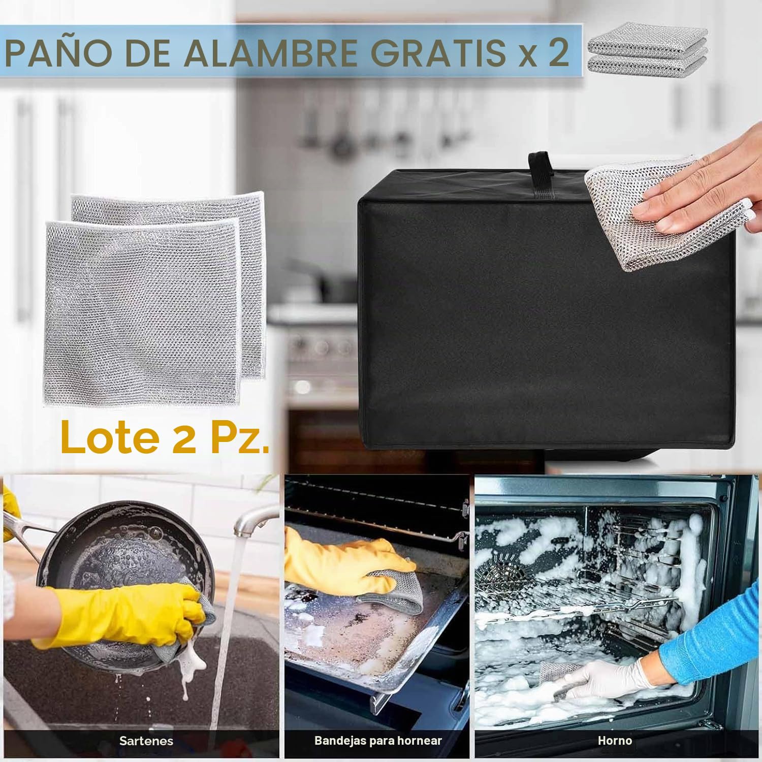 Funda protectora universal resistente al calor, impermeable, para mini horno OptimumX 20 L, mini horno Stillster, 45 L, 60 L, Ninja Foodi 10 en 1 multifunción
