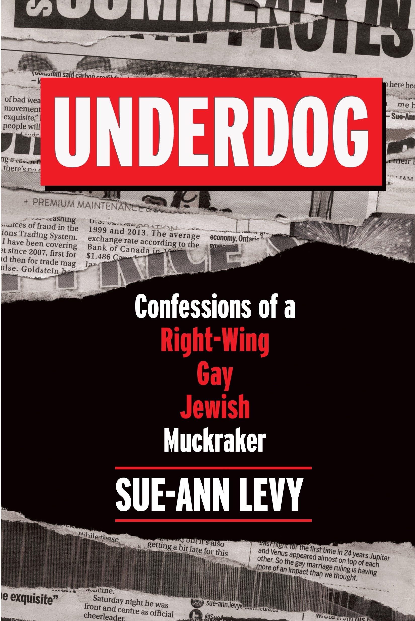 Buy Underdog: Confessions of a Right-Wing Gay Jewish Muckraker — BookShops.in