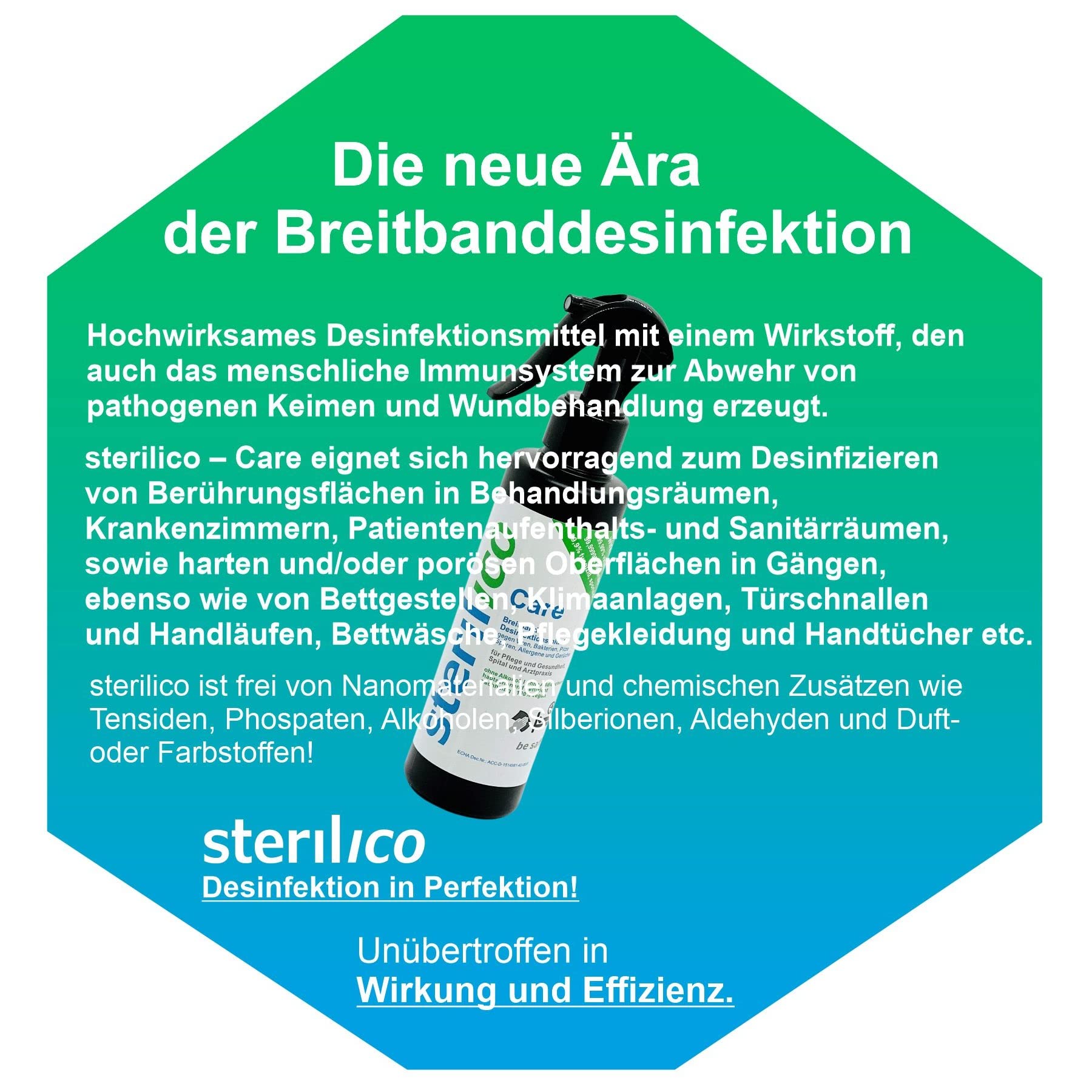 Care – Desinfektionsmittel für höchste Sicherheit in Spital, Arztpraxis und Pflege (1000ml)