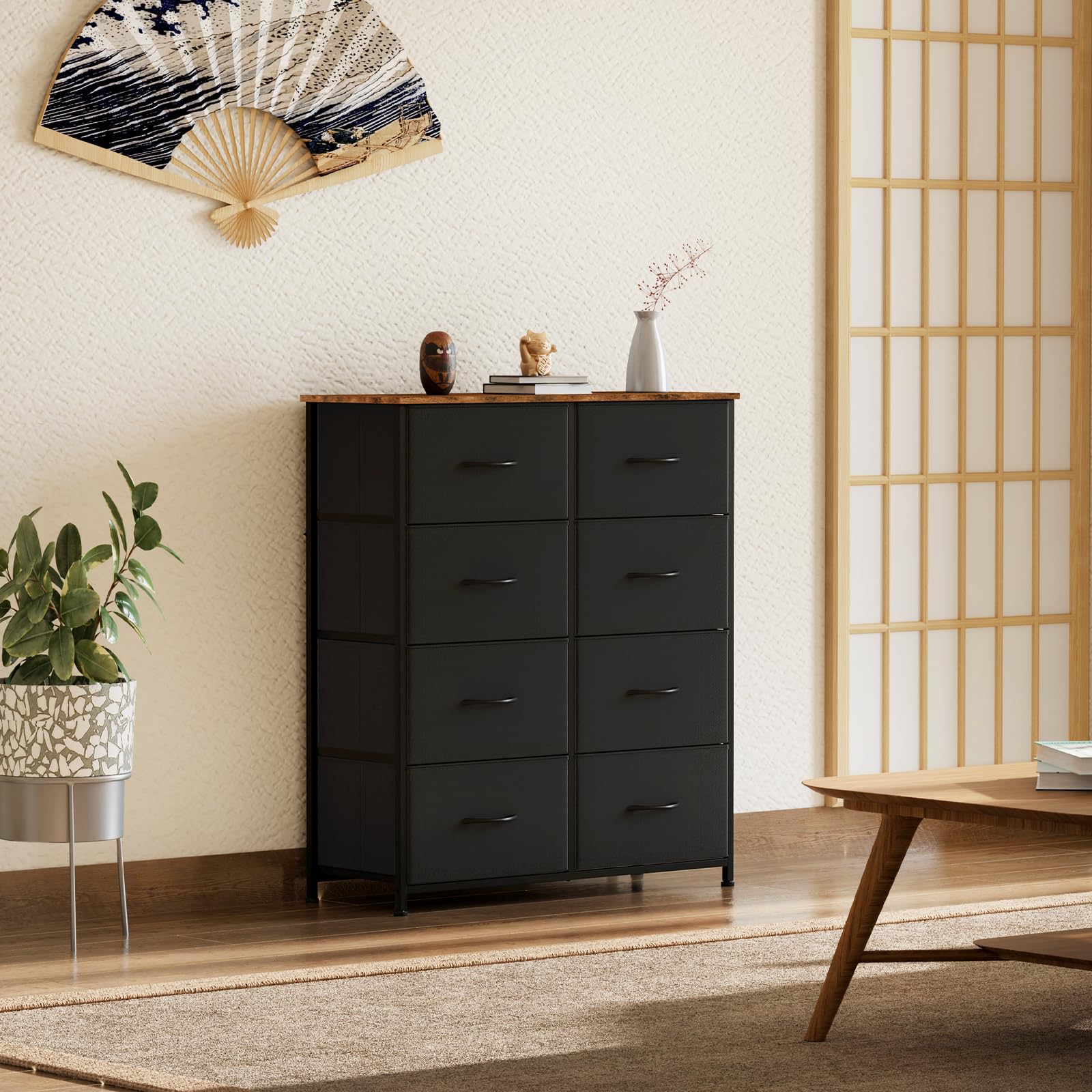 Somdot タンス チェスト 収納 引き出し 棚 布製 洋服ダンス おしゃれ