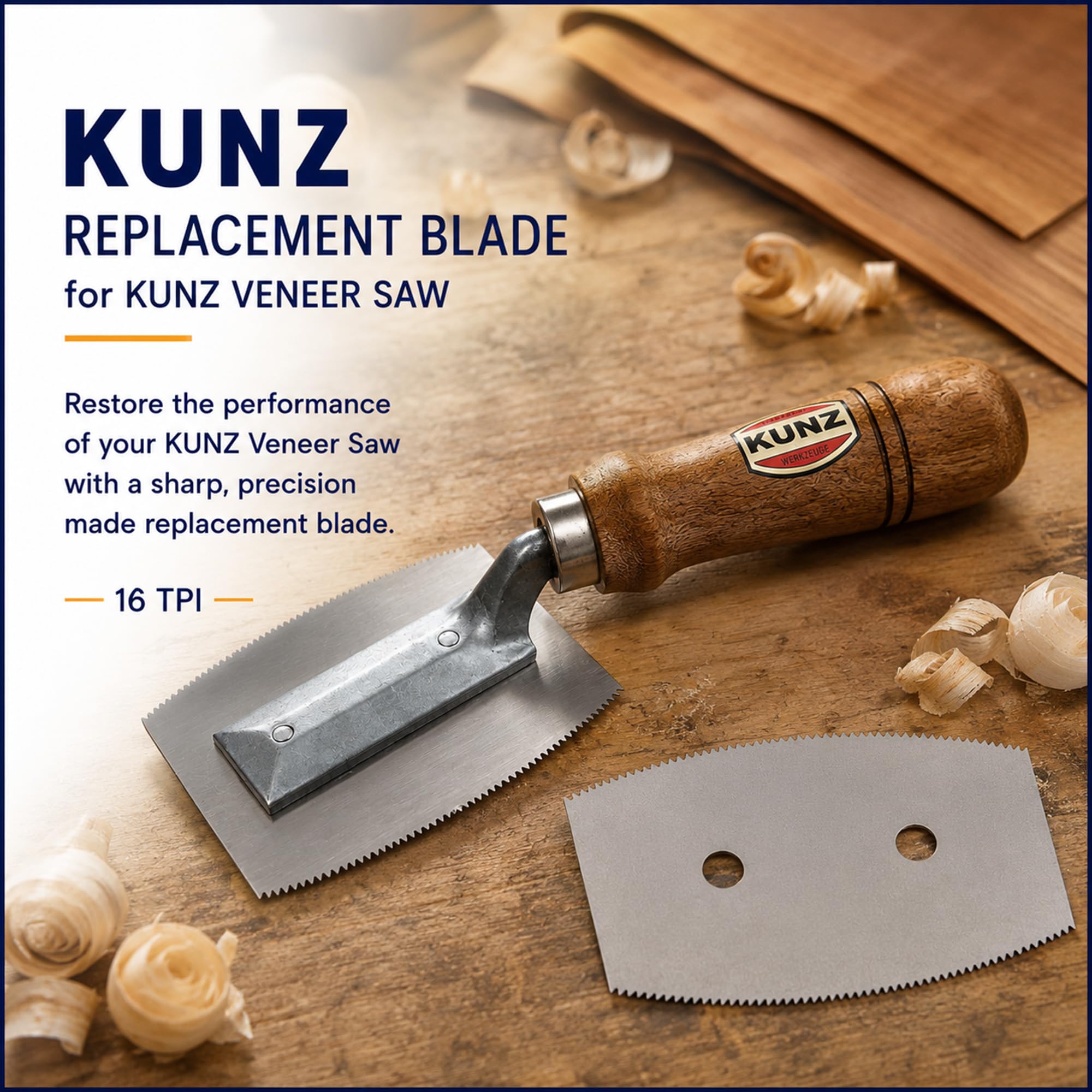 KUNZ Veneer Saw Blade - 3 Inch, 16 TPI -4