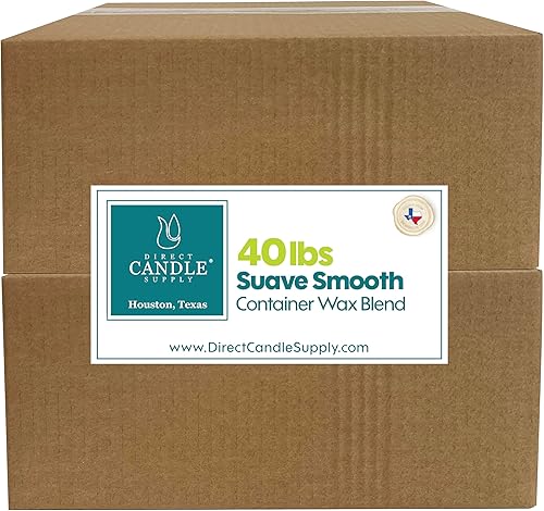 Direct Candle Supply - Mezcla de cera para contenedores de parafina - Diseño suave para velas de alta fragancia - Solo vertido para la fabricación