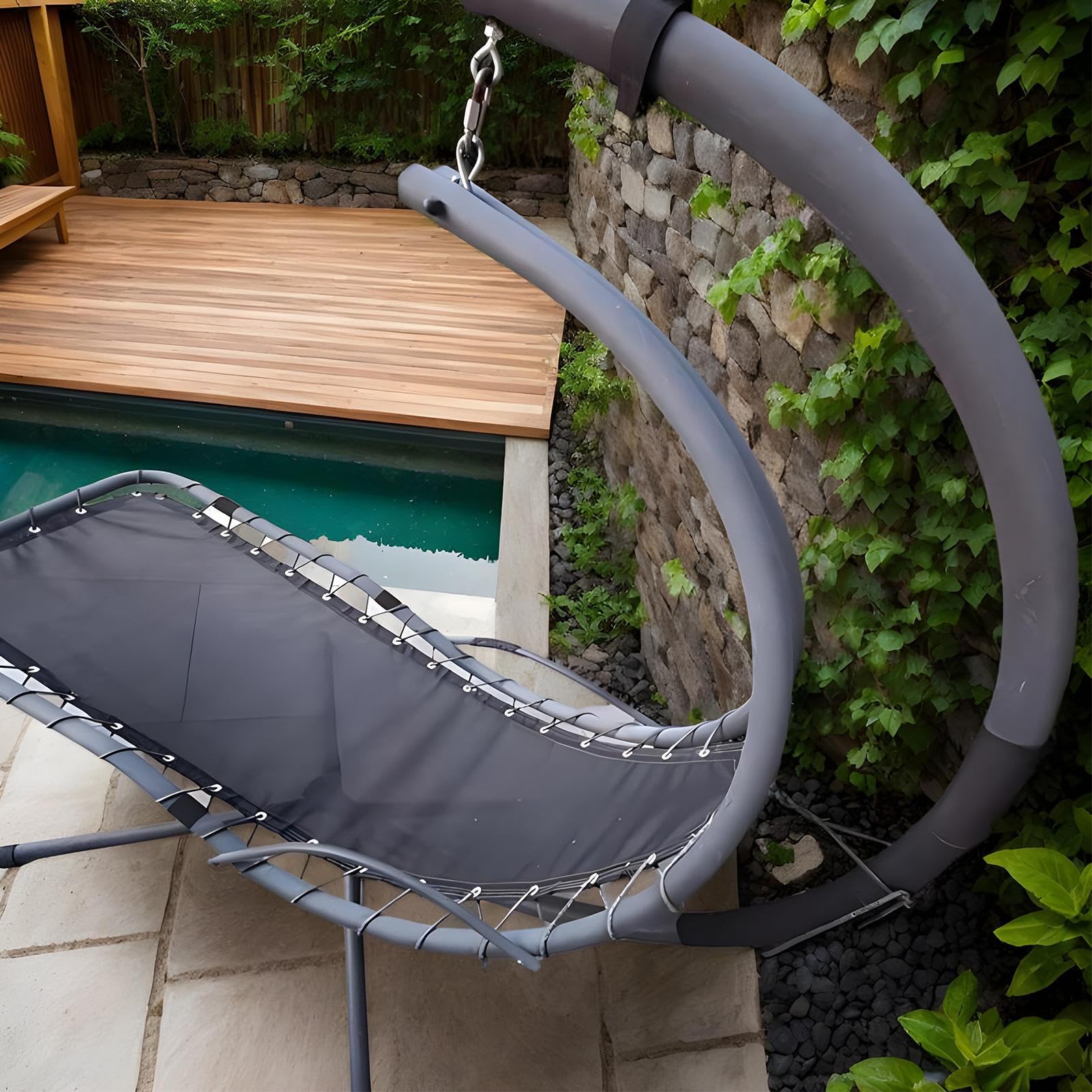 Tessuto di ricambio per sedia a dondolo da giardino, comodo di ricambio per balcone, angolo interno, patio, cortile