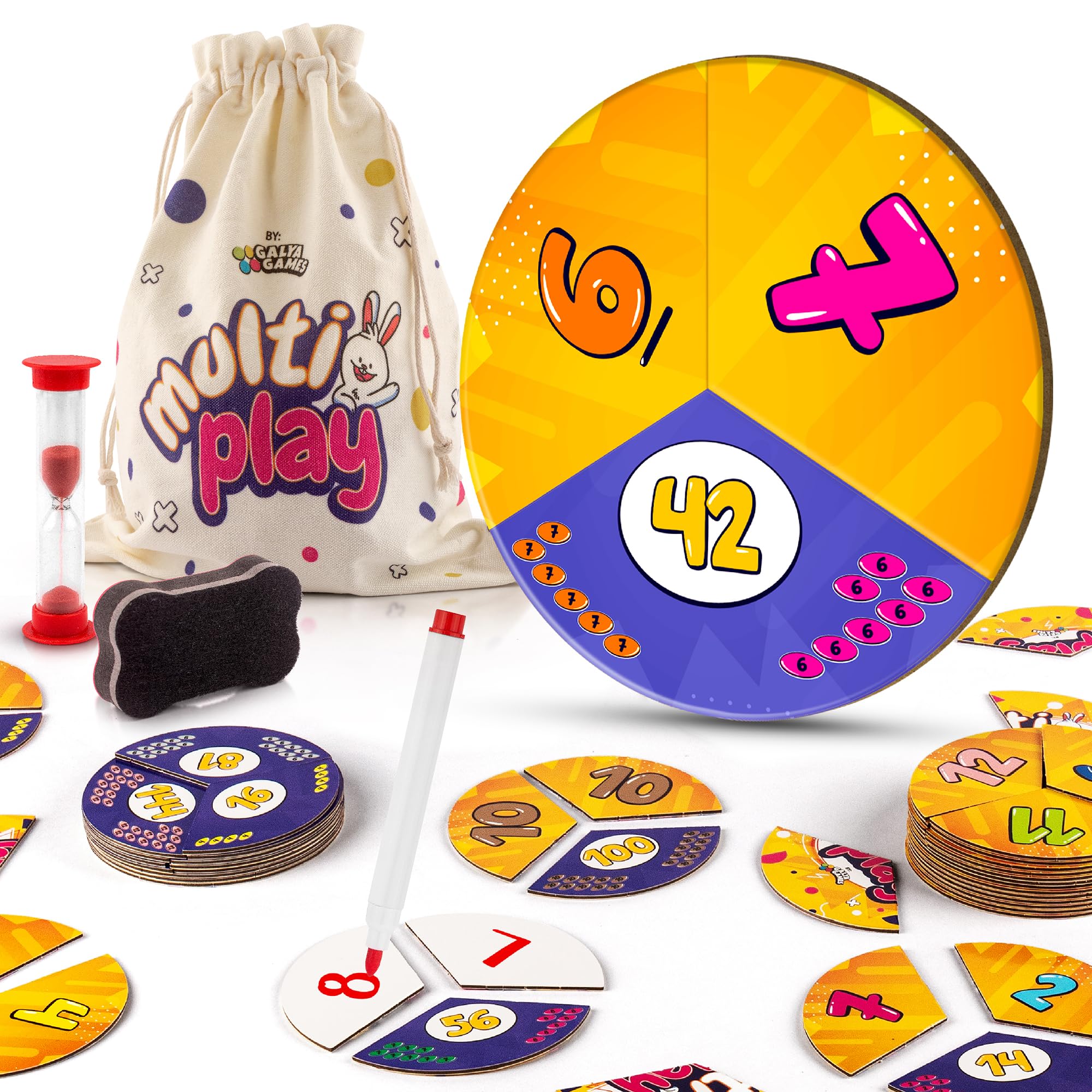 Active Learning Flash Cards – 112 Oversized Cards, Math Card Games, Math Flash Cards, Multiplication Game, Division (Multiply)