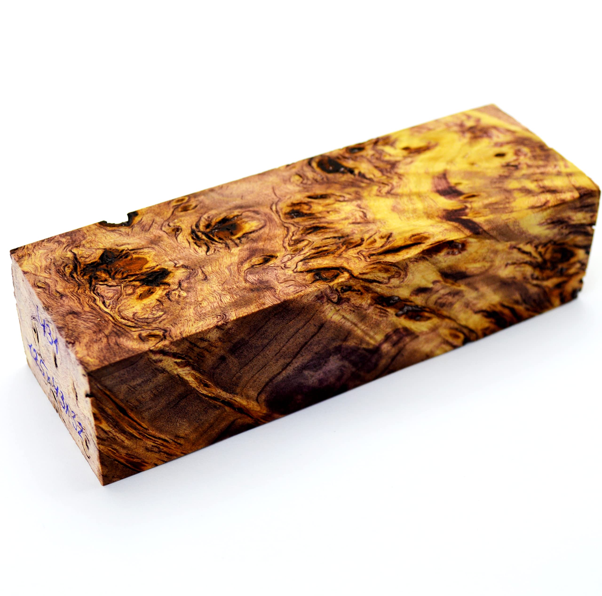 Buy Stabilized BURL Wood Wooden Block Turning Blank Handle Blade Knives