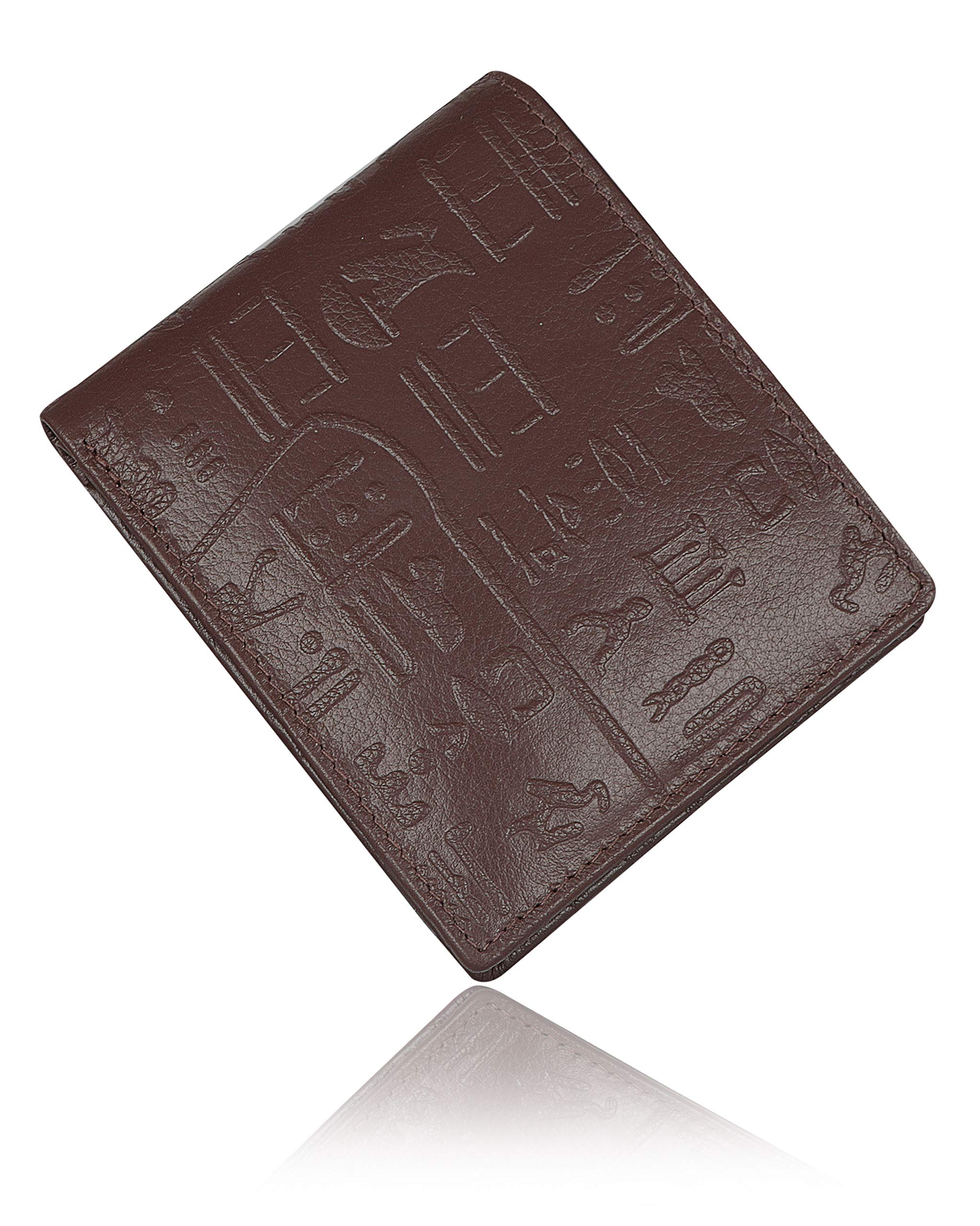 Unisex Leather Wallet with Money and Debit Credit Card Holder - Brown-image-0