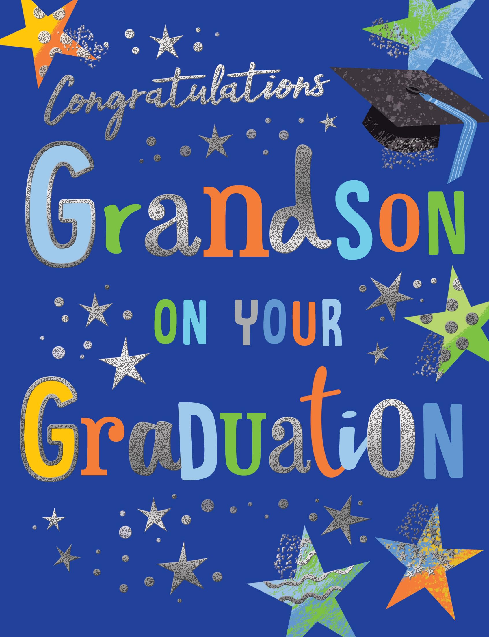 Piccadilly Greetings Congratulations Grandson on your Graduation - 8 x 6 inches - Avant Garde Studios
