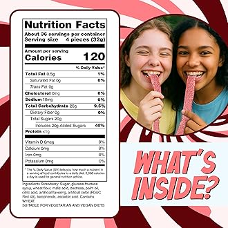 Sour Power Premium Strawberry Candy Belts – The Original Sour Candy Since 1985 – 2.5 lb Resealable Bulk Tub – Vegan, Non-GMO, Gelatin Free – Soft, Chewy, Sweet & Tart Retro Treats – Bubble-Wrapped & Boxed for Safe Shipping