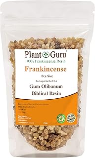 Frankincense Resin Pea Size 2 oz. Boswellia Papyrifera 100% Pure Natural Gum Aromatic Rock Incense