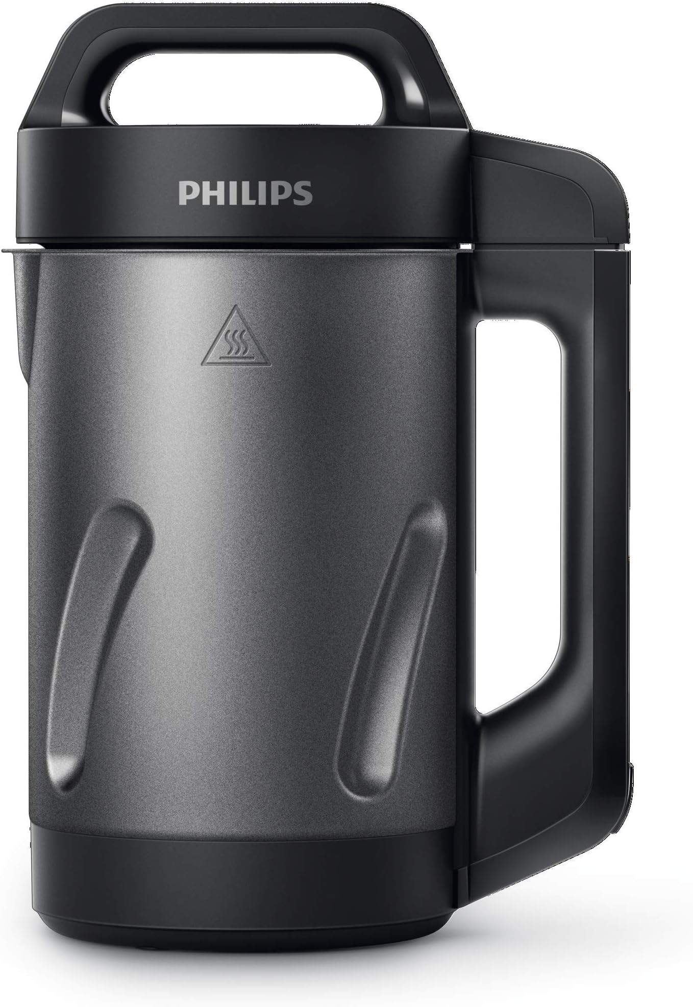 Philips Kitchen Appliances Philips Soup Maker, Makes 2-4 Servings, HR2204/70, 1.2 Liters, Black and Stainless Steel
