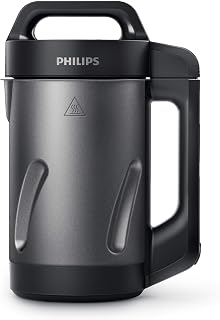Philips Viva SoupMaker HR2204/70: 1.2L, 6 Preset Programs, Soup in 18 Mins, Easy Clean, Recipe Book Included