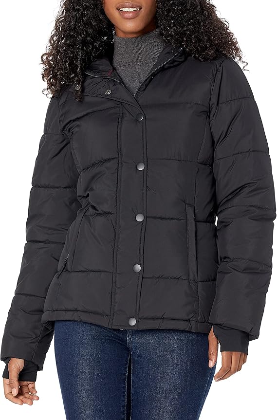 Amazon Essentials Women's Heavyweight Long-Sleeve Hooded Puffer Coat (Available in Plus Size)