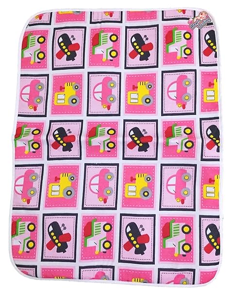 Moms Darling Baby Bed Protector Waterproof Cotton Sheets, Urine Mattress Protector Sheets, Baby Diaper/Nappy/Langot Changing Sheets. 0-12 Months.Pack of 1 Piece-3 (Lenght:-92CM & BREADTH:- 61 cm)