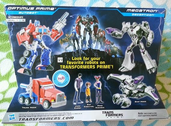 Transformers Prime First Edition Action Figure Set - Optimus Prime vs Megatron with DVD - Entertainment Pack Limited Edition
