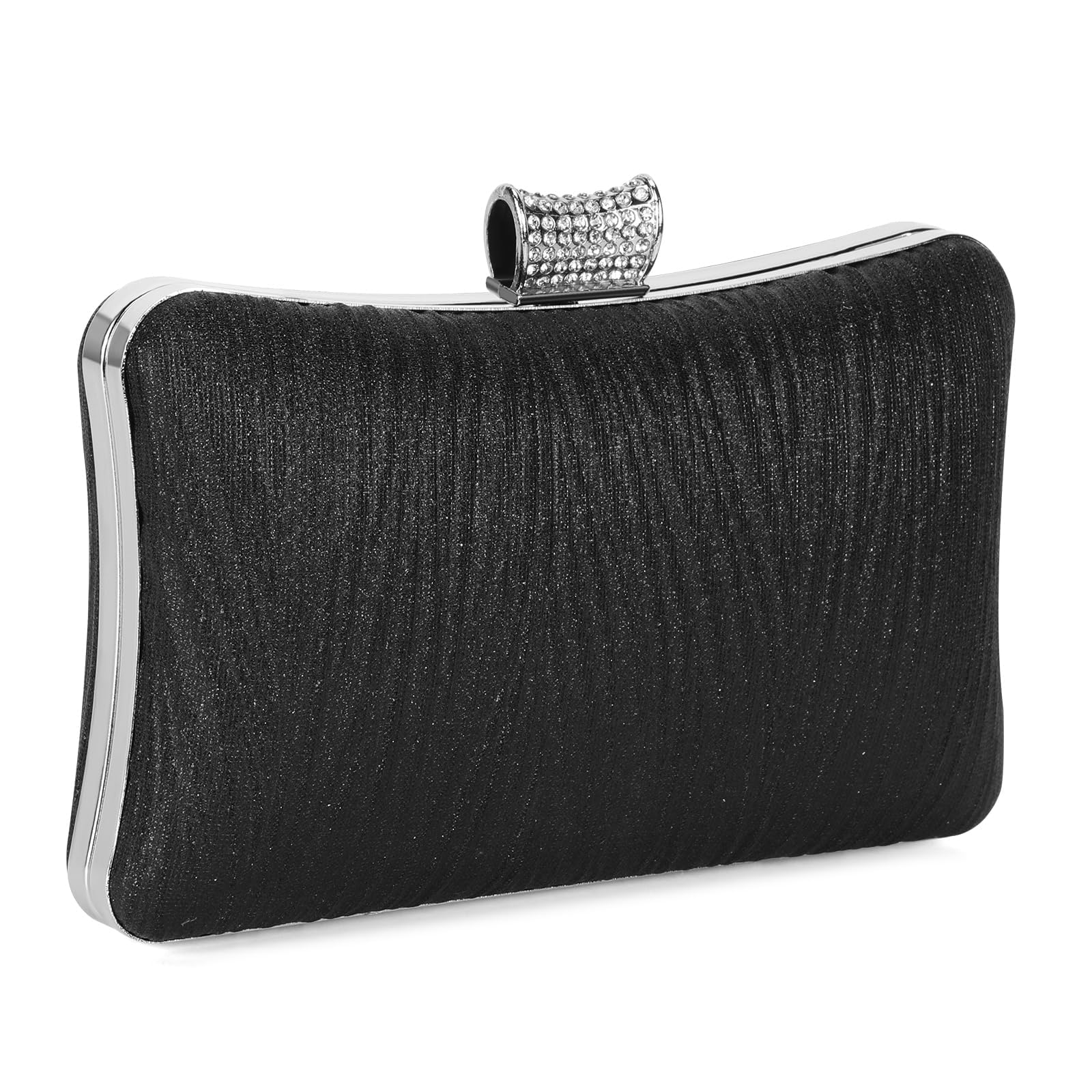UBORSE Glitter Clutch Purse for Women,Sparkling Evening Bag with Detachable Chain,Formal Party Clutch Cocktail Prom Handbags