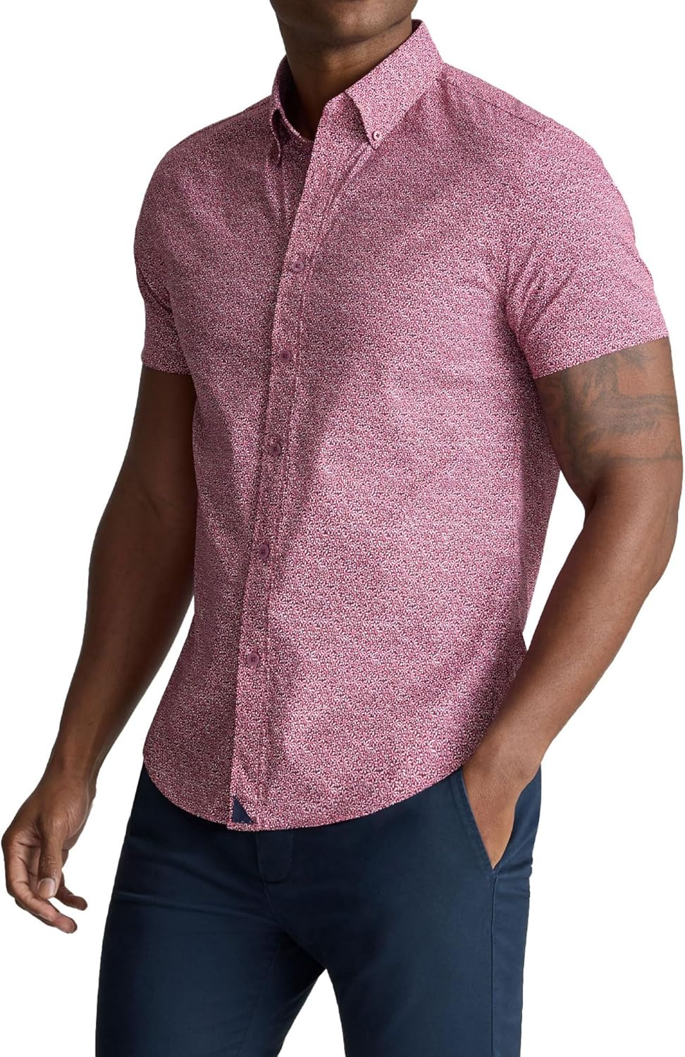 UNTUCKit Men's Ss Performance Printed Pinslmxxl