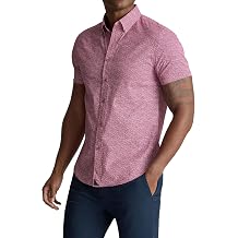 UNTUCKit Short Sleeve Brookstone Performance Printed Shirt