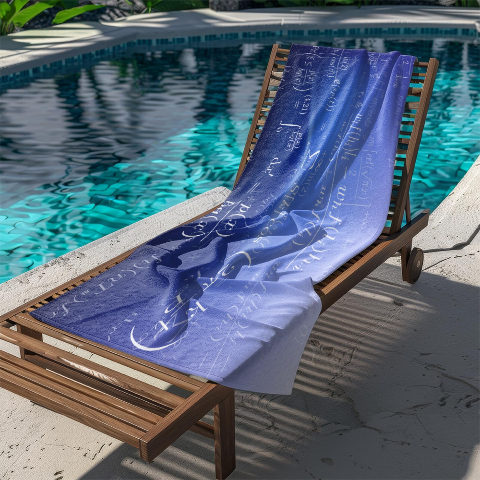 Telo Mare Microfibra 210x230 Gradiente Blu Telo Spiaggia Grande Antisabbia,XXL Asciugamano Mare, Asciugatura Rapida, Stuoia Spiaggia Leggero E Portatile
