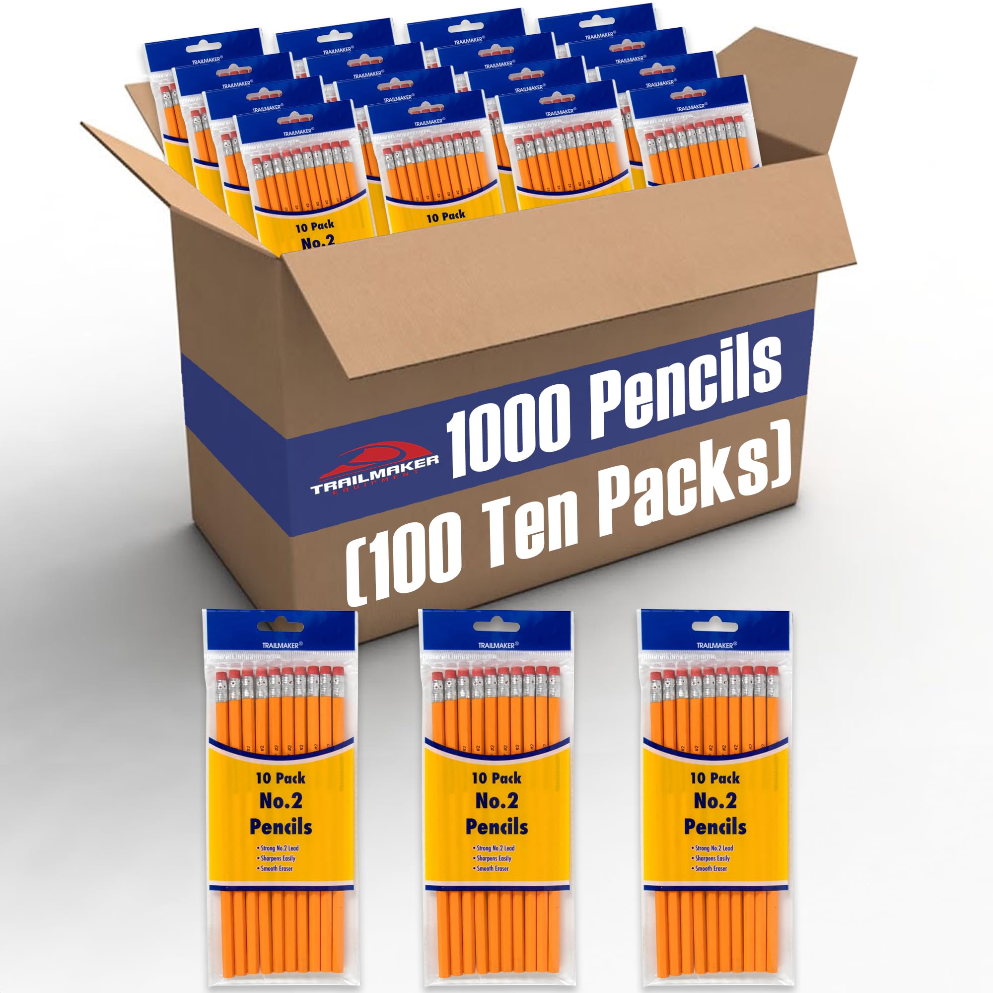 Plastic Food Storage Containers Trail Maker 200-Count #2 Yellow Pencils -  Bulk Unsharpened School \u0026 Office Pencils 4 Gallon Food Grade Buckets With  Lids, image size:2000x2000
