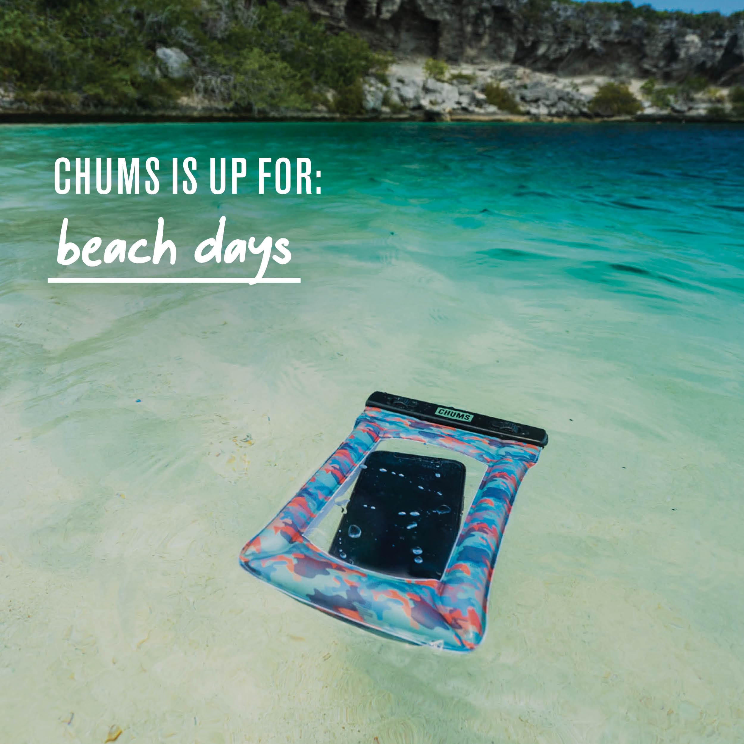 Chums Splash Bag Tablet - Tablet & IPad Holder - IPad Case With Strap, Lock Closure & Touchscreen Capability - Orange