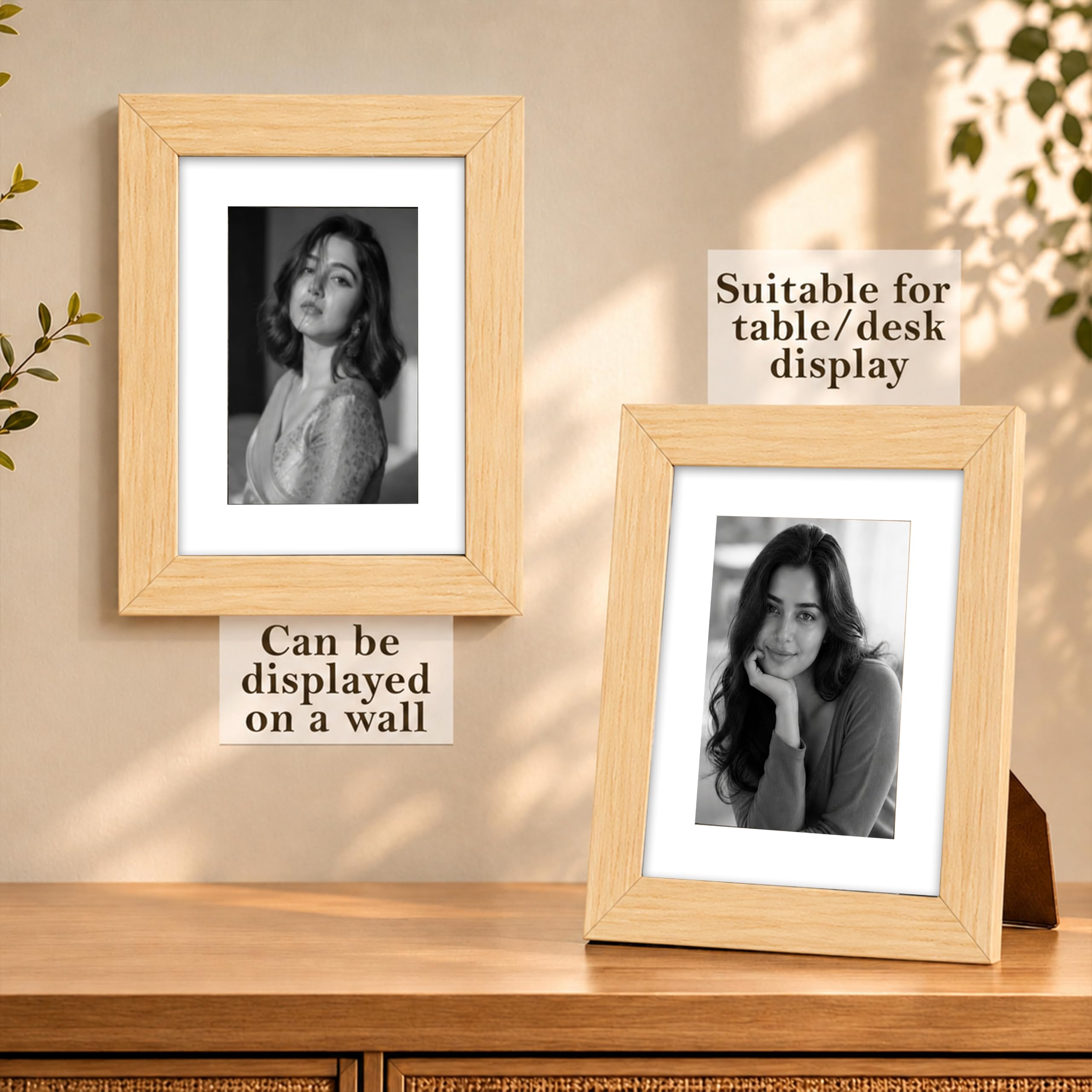 Art Street Photo Frames - Beige Table Decor -4