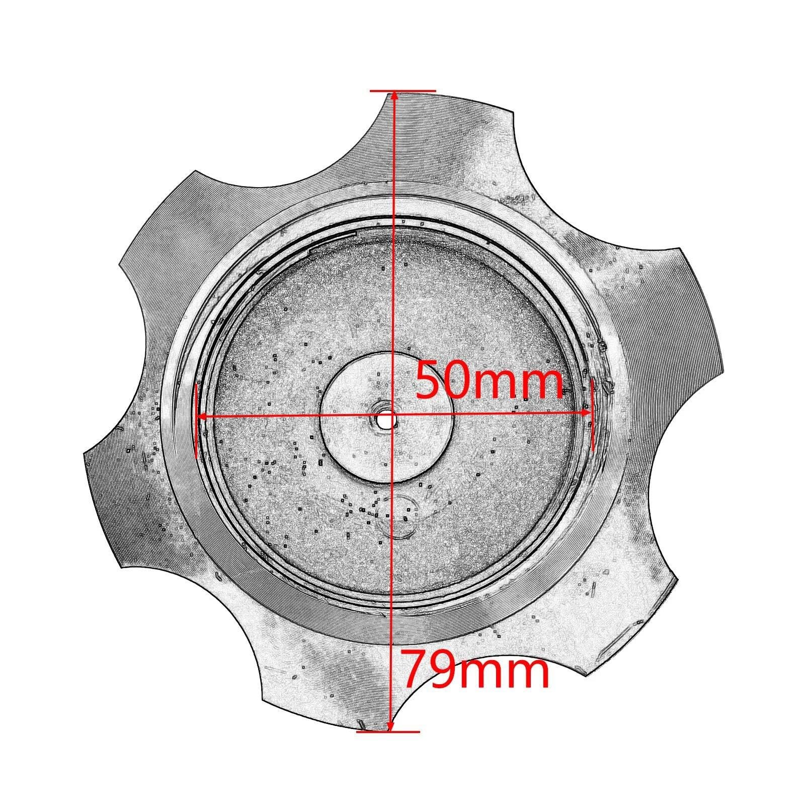 Moto CNC 50mm Alluminio Gas per K&awasaki Tappo Serbatoio Carburante Sfiato con Tappo Sfiato ATV