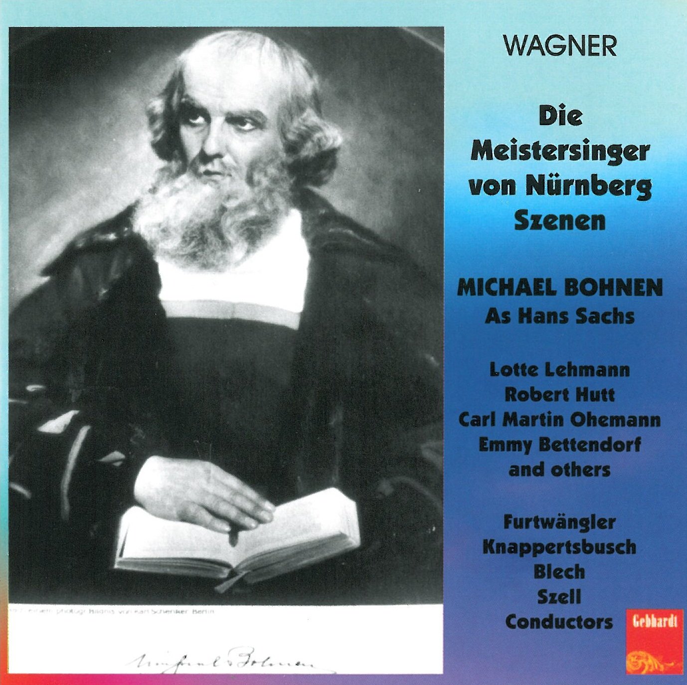 Wagner Die Meistersinger Szenen Michael Bohnen Gerbhardt 2 CD