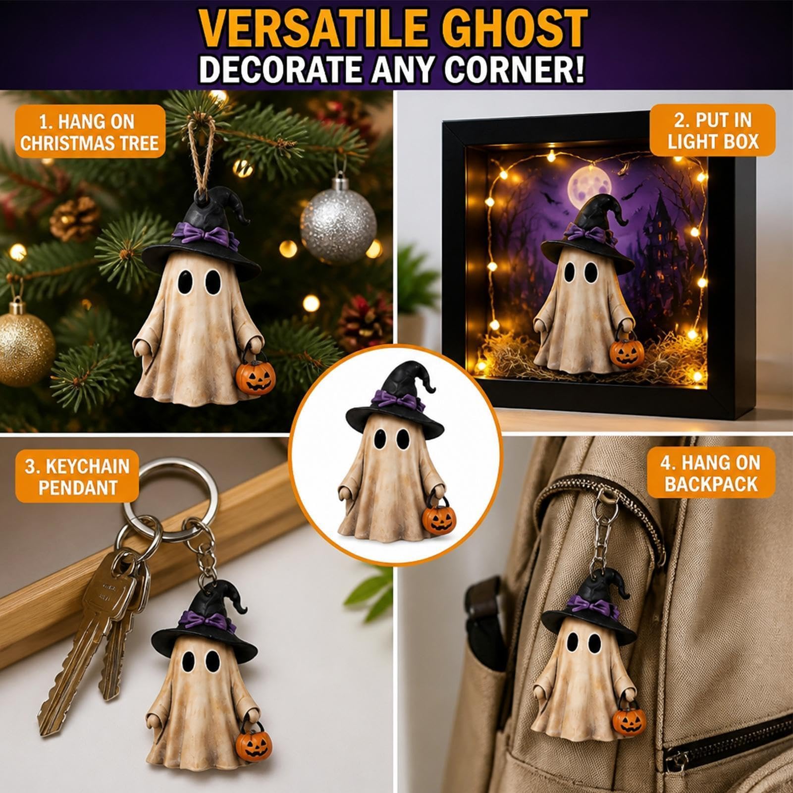 Calendario 'Avvento Di Halloween 2026 24 Giorni Fantasmini con | Decorazioni Di Halloween A Conto Alla Rovescia Per Bambini Bambine Ragazzi Adulti Vacanze Feste Compleanni Festival