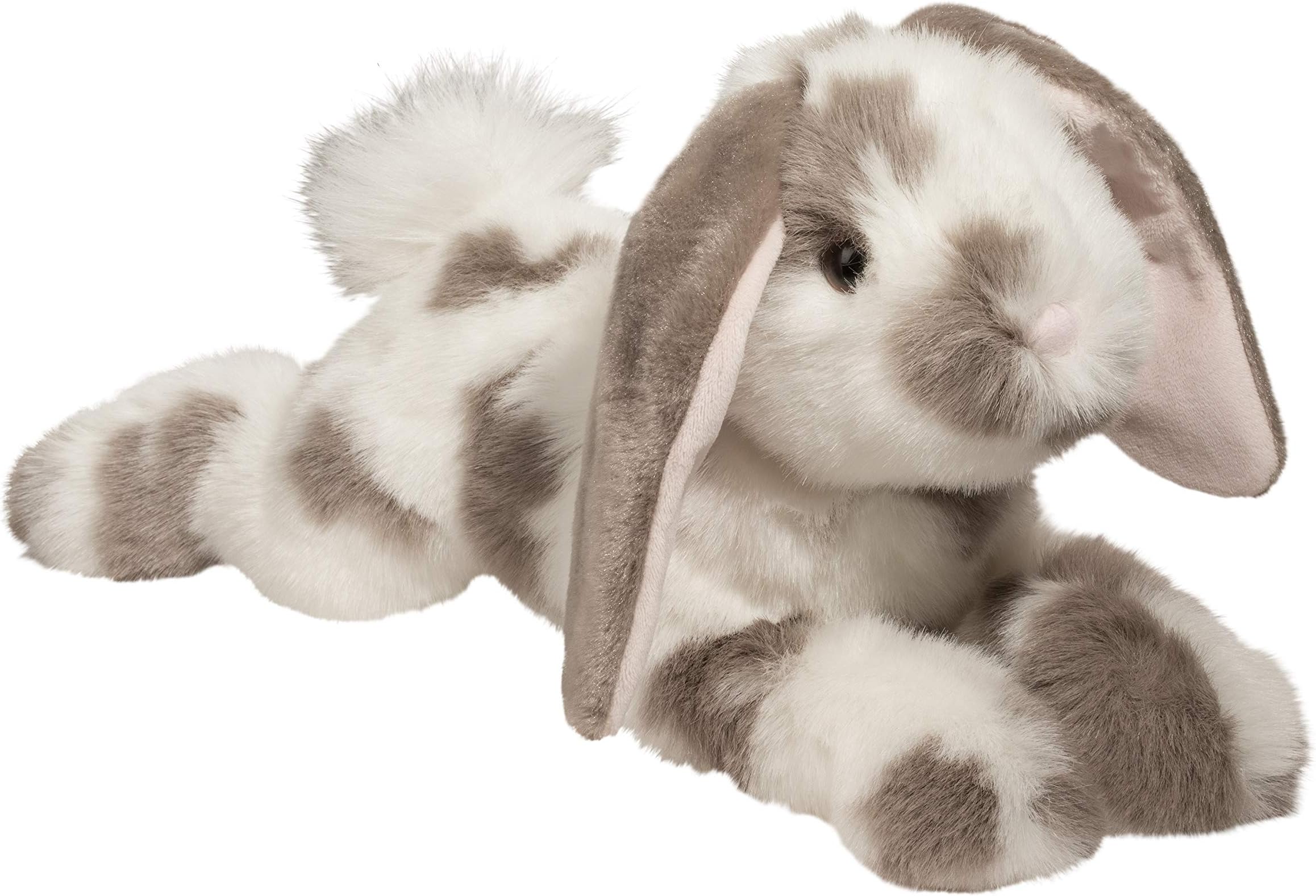 Douglas Ramsey Grey Mottled Rabbit Plush Toy