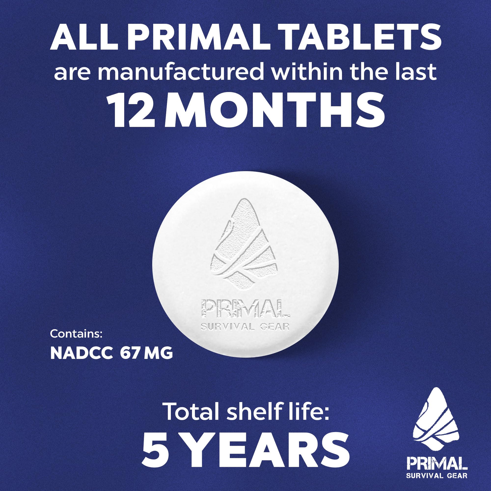 Water Purifier Tablets –Water Purification Tablets for Emergency Water - Hiking, Camping, Survival, Emergency – Drinking Water Filtration System Survival Tabs - Purificador De Agua - 100 Tablets - 4G