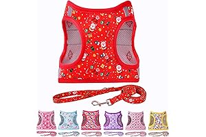 Moonpet Christmas Dog Harness for Small Dogs