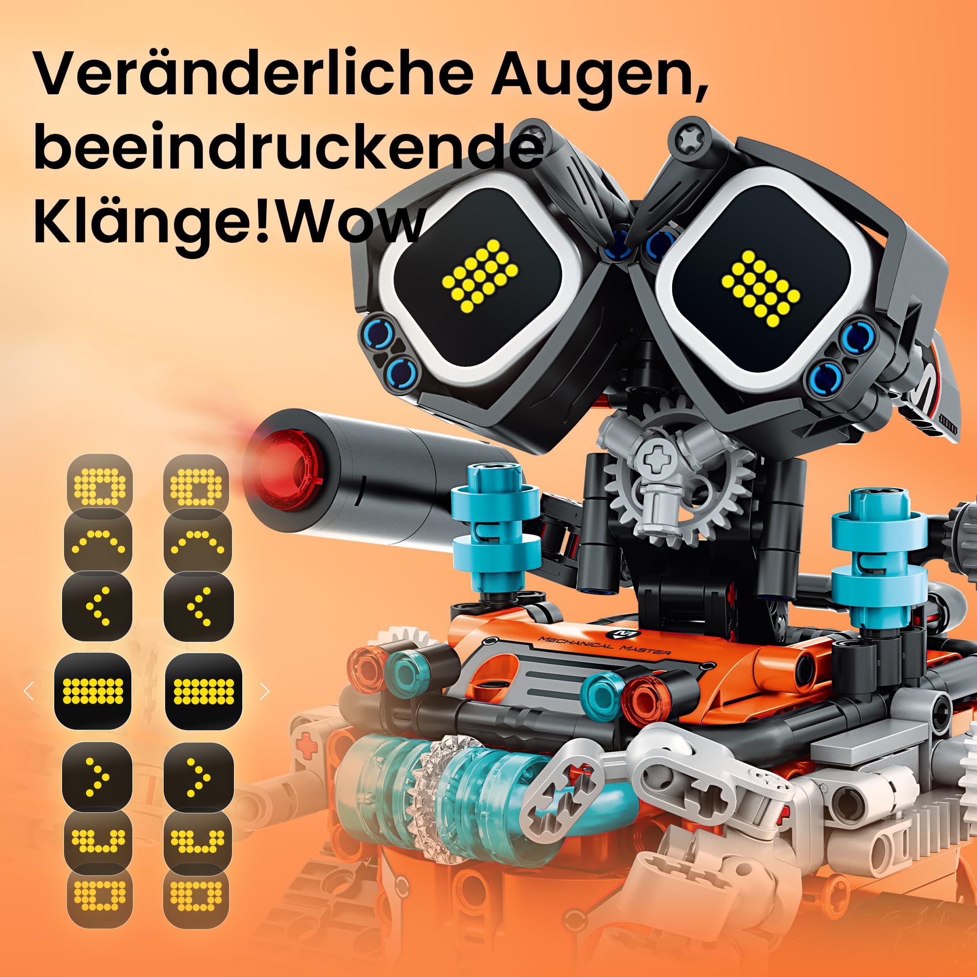 Sillbird 5-in-1 Roboter Spielzeug ab 8 Jahren mit 596 Teilen | Programmierbares Robotik-Set mit Fernbedienung, Geschenk für Jungen und Mädchen ab 8-14 Jahren