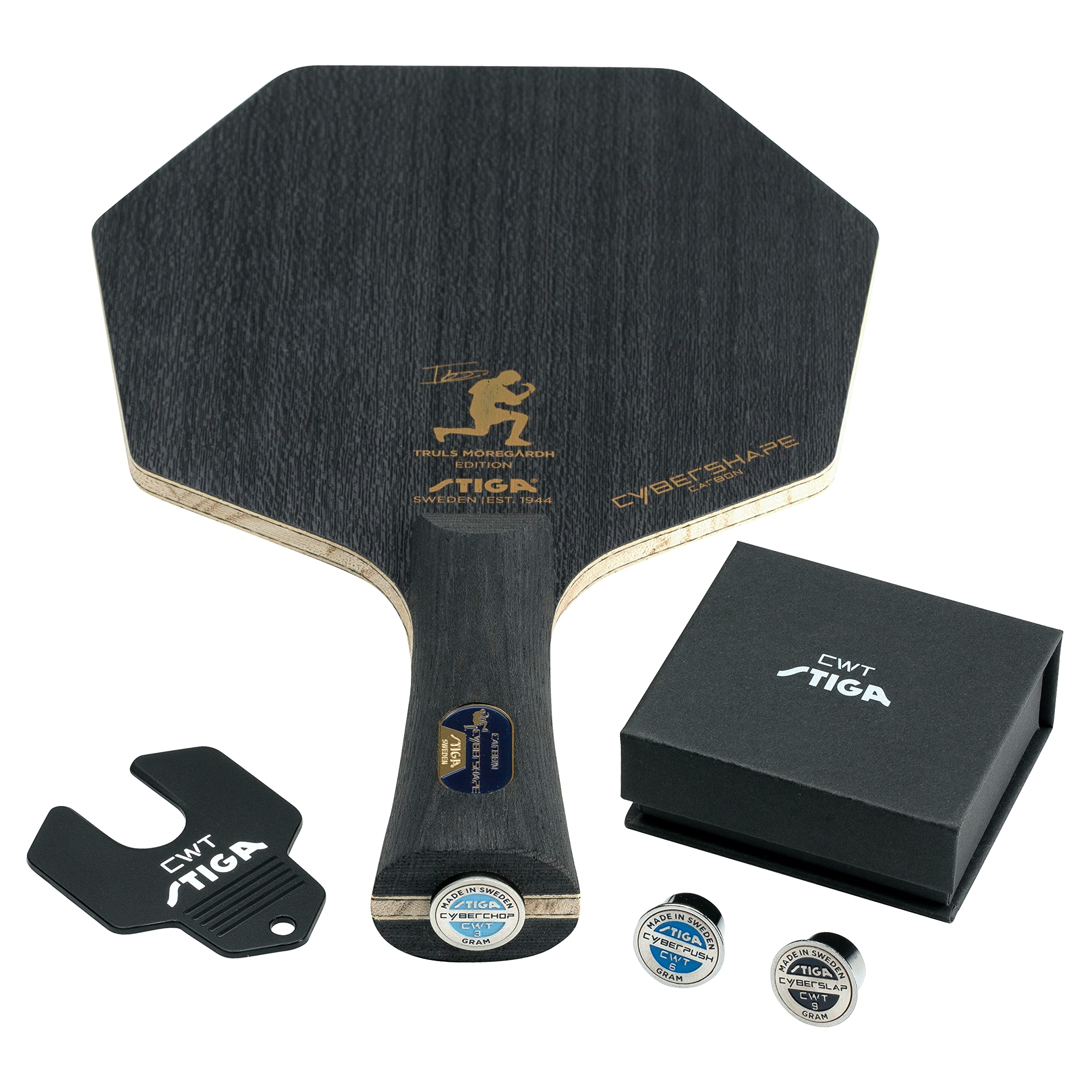 STIGA Cybershape Carbon CWT Truls Edition Lâmina de tênis de mesa