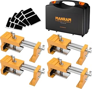 Cabinet Clamps with Protective Case, Cabinets Installation Clamps, Face Frame Clamp 4 Pack