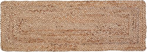 Miniatura 6 de Savi Home Camino de mesa de arpillera de yute de 36 pulgadas de largo, camino de mesa de comedor rústico, vintage, orgánico, ecológico, 13 x 36