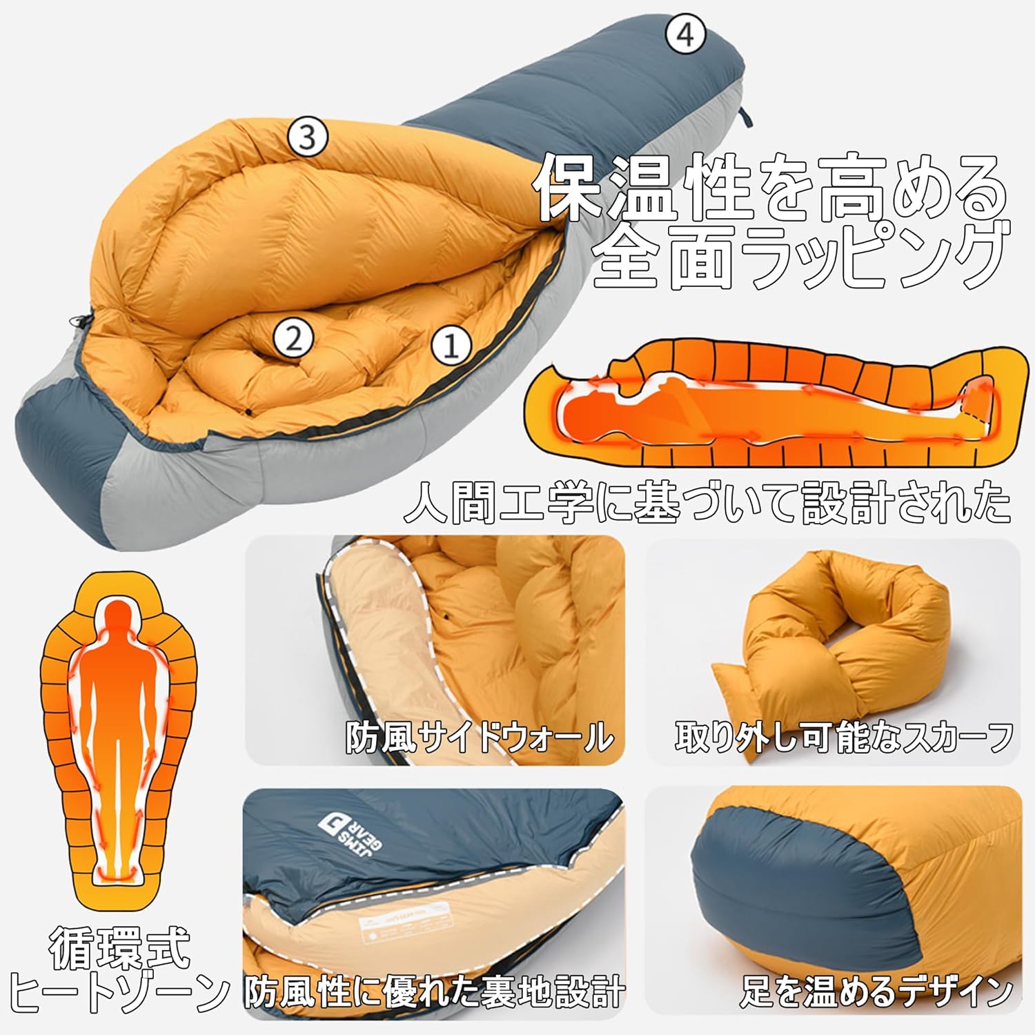 ネイチャーハイク Naturehike 寝袋 200×80cm 封筒型 スリーピング