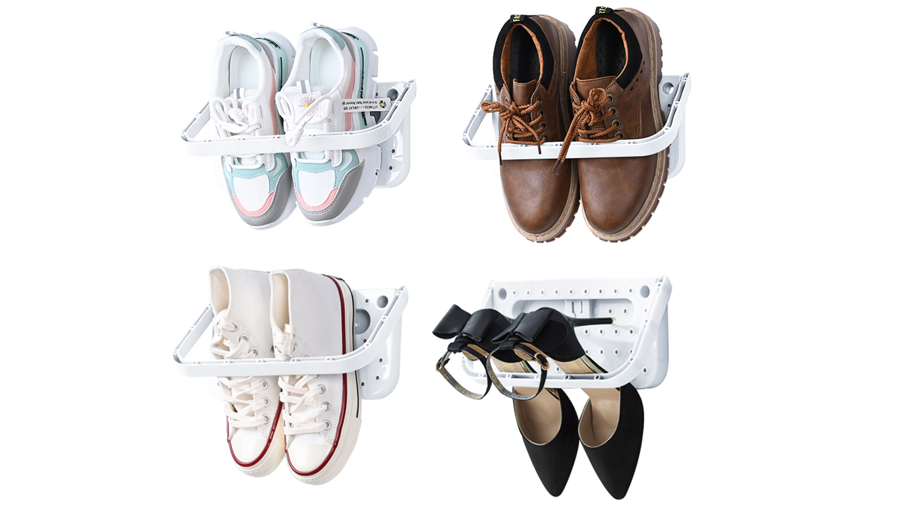 FytStycale Porte-Chaussures Mural Pliable Organisateur Chaussures