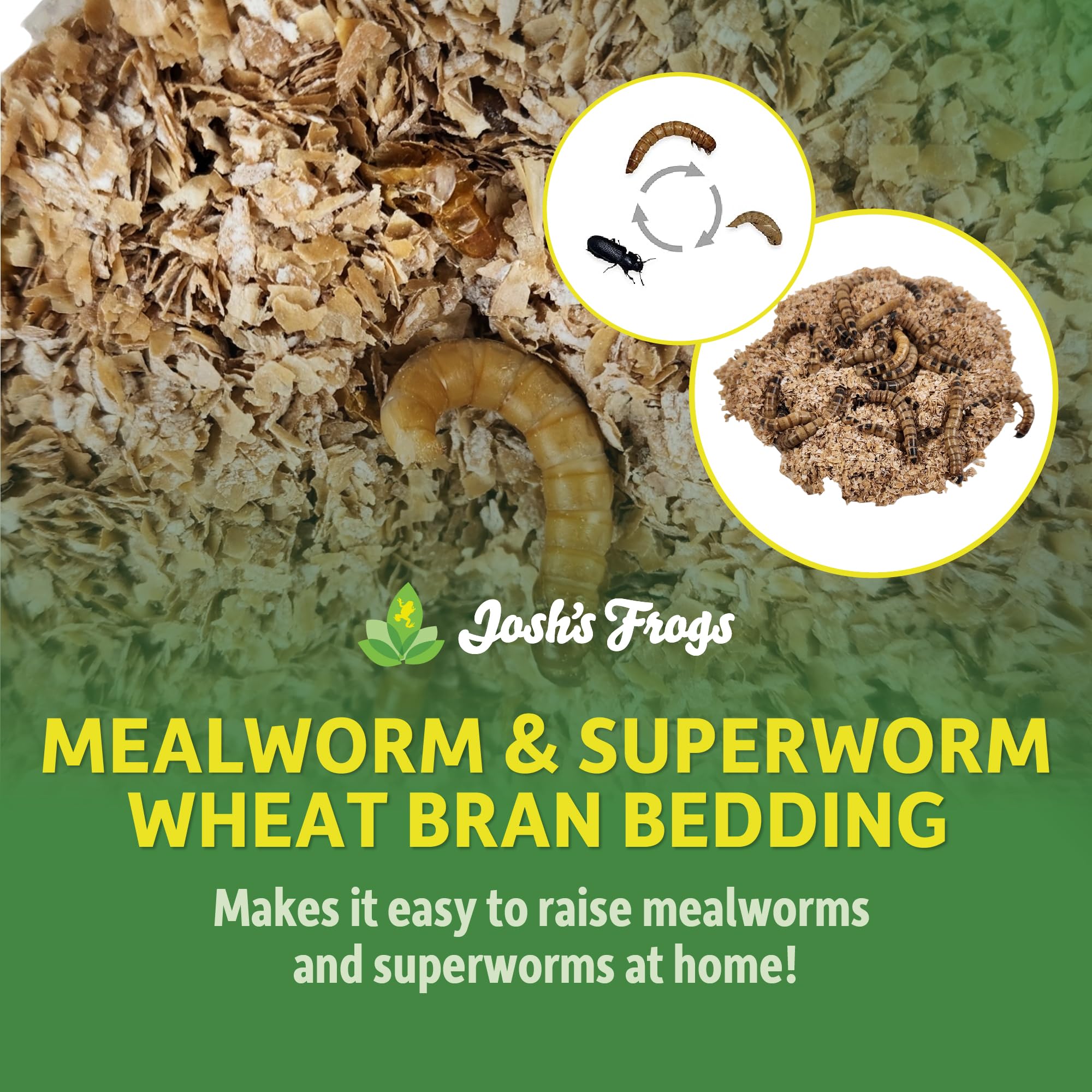 Josh's Frogs Mealworm & Superworm Bedding (5 Quarts/2.9 LBS) - 3