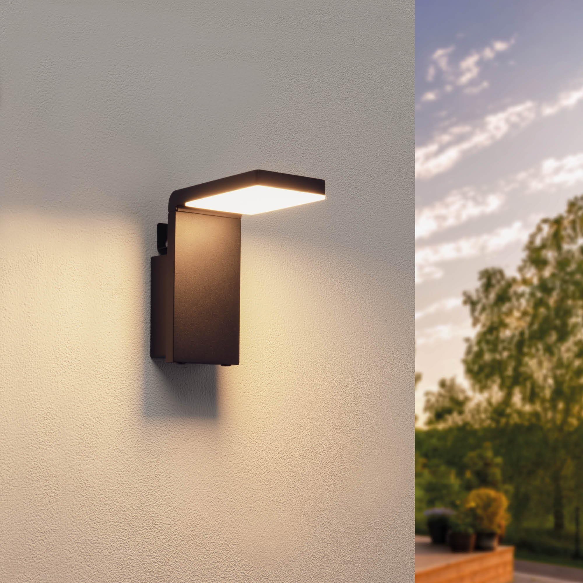 Ledvion Black - Led Solar Wall Lamp Whitemotion Sensor, Downlight, Ip44, Solar Energy, 0.5W, 3000K,