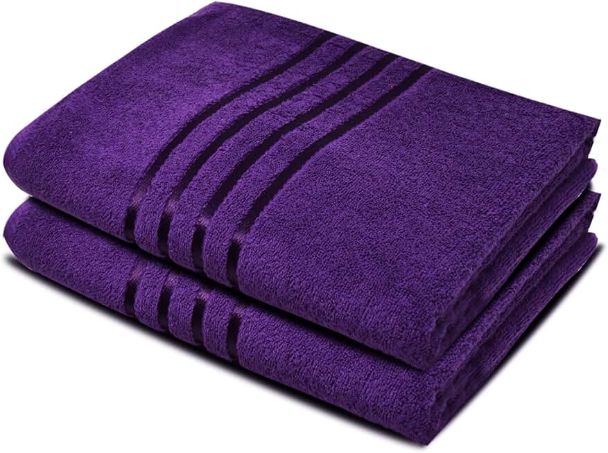 Amazon.co.uk purple towels