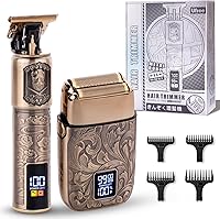 Ufree Foil Shaver & Beard Trimmer for Men - 7500RPM Cordless Head Shaver, Titanium Blades, 150min Battery, Grooming Kit for Bald Men & Barbers