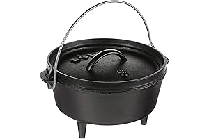 Lodge 2 Quart Pre-Seasoned Cast Iron Dutch Oven with Lid - Dual Handles