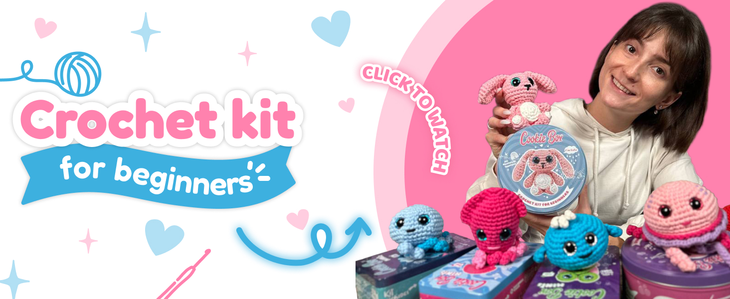 Amazon.com: Cookie Box Original Crochet Kit for Beginners – Gift