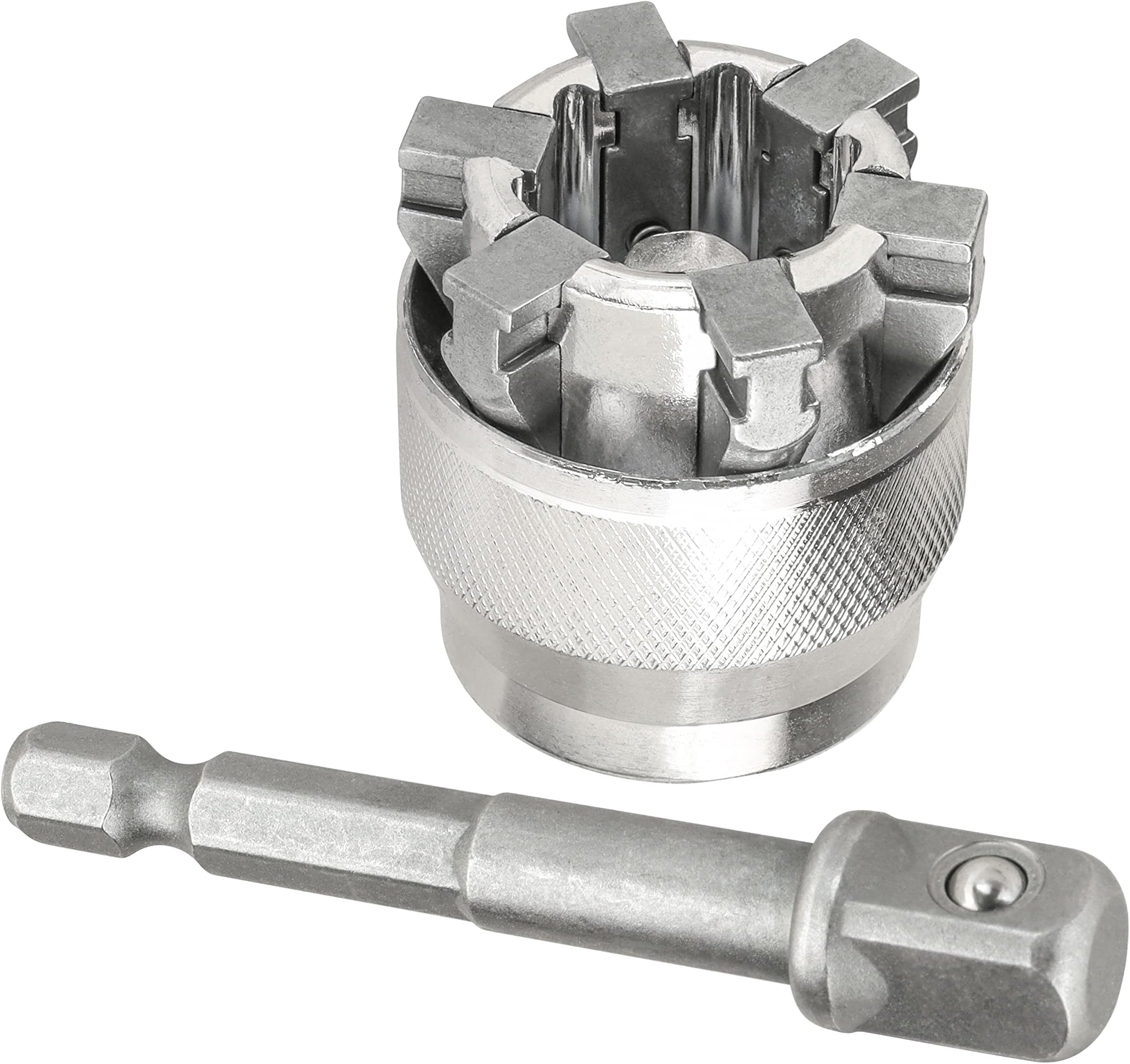 YAKAMOZ Adjustable Universal Socket Wrench Grip Adapter 10-19mm Hex Head Nuts and Bolts Driver Tool for 3/8" Drive Ratchet Torque Wrench and Power Drill
