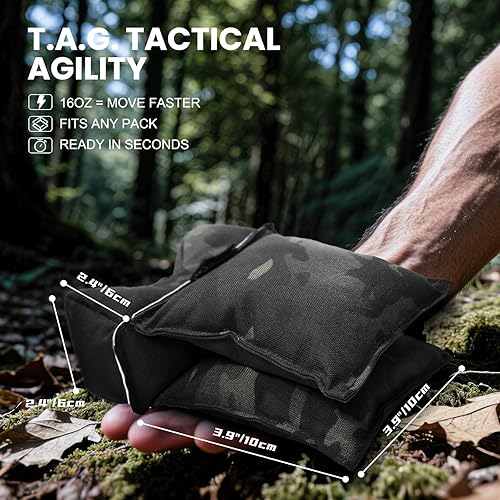 Vista 21 de OneTigris Shooting Rest Bag, Pre-Filled Shooting Sand Bags Front & Rear Gun Range Bag Bench Window Rest Support Holder for Shooting, Hunting